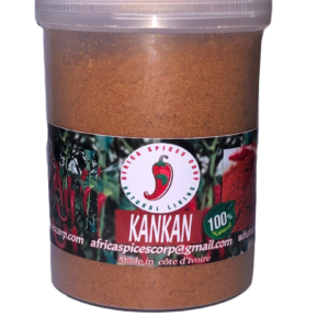 A container of chili powder is shown.