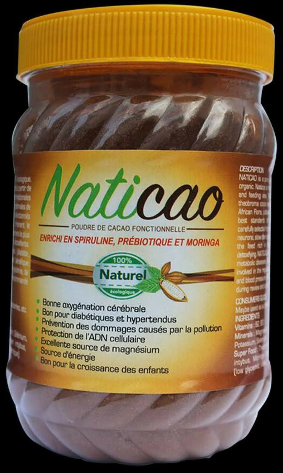 A jar of naticao is shown with the label.