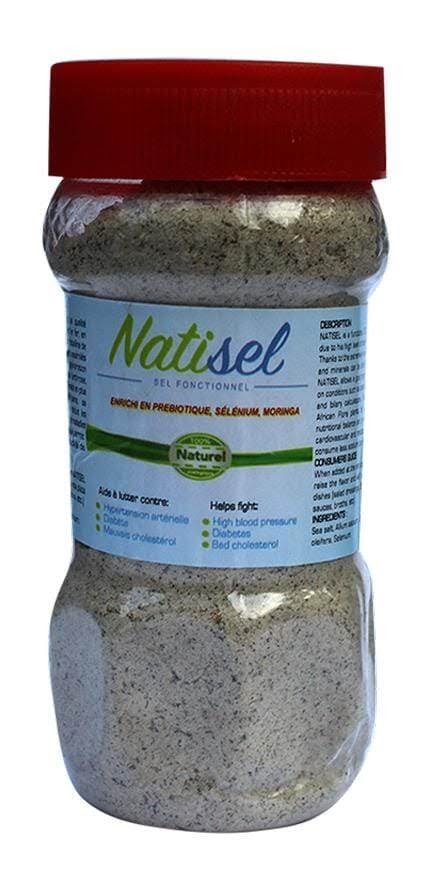 A jar of natsisel is shown with the label.